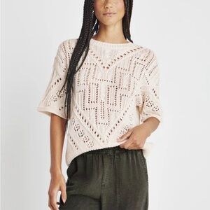 Splendid Dominica Short Sleeve Sweater